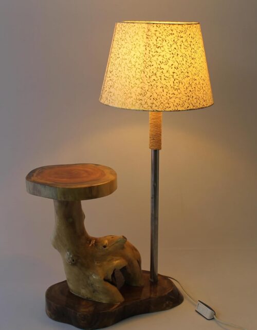 Nilaya Stand Lamp by Dazzle Wood