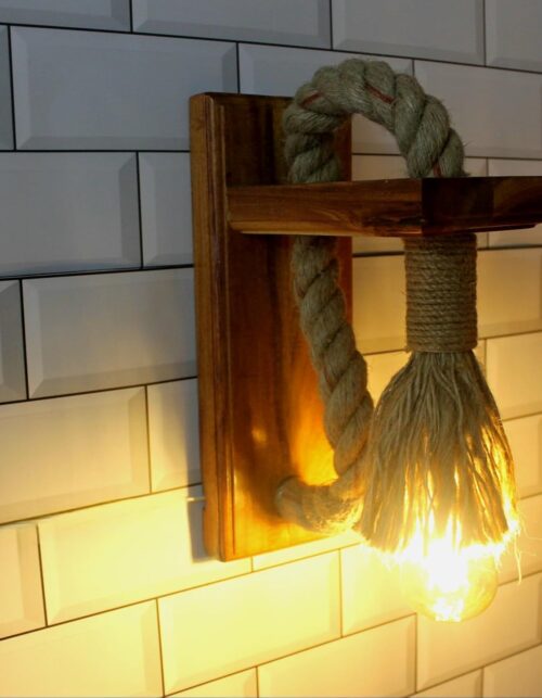 Palash Wall Lamp by Dazzle Wood