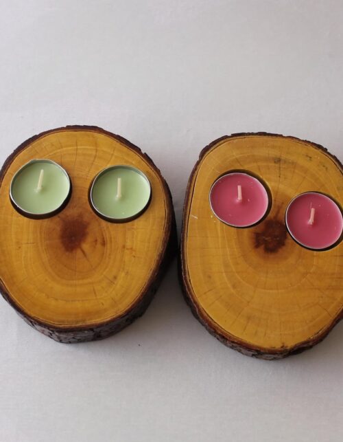 Diya Candle Holder by Dazzle Wood